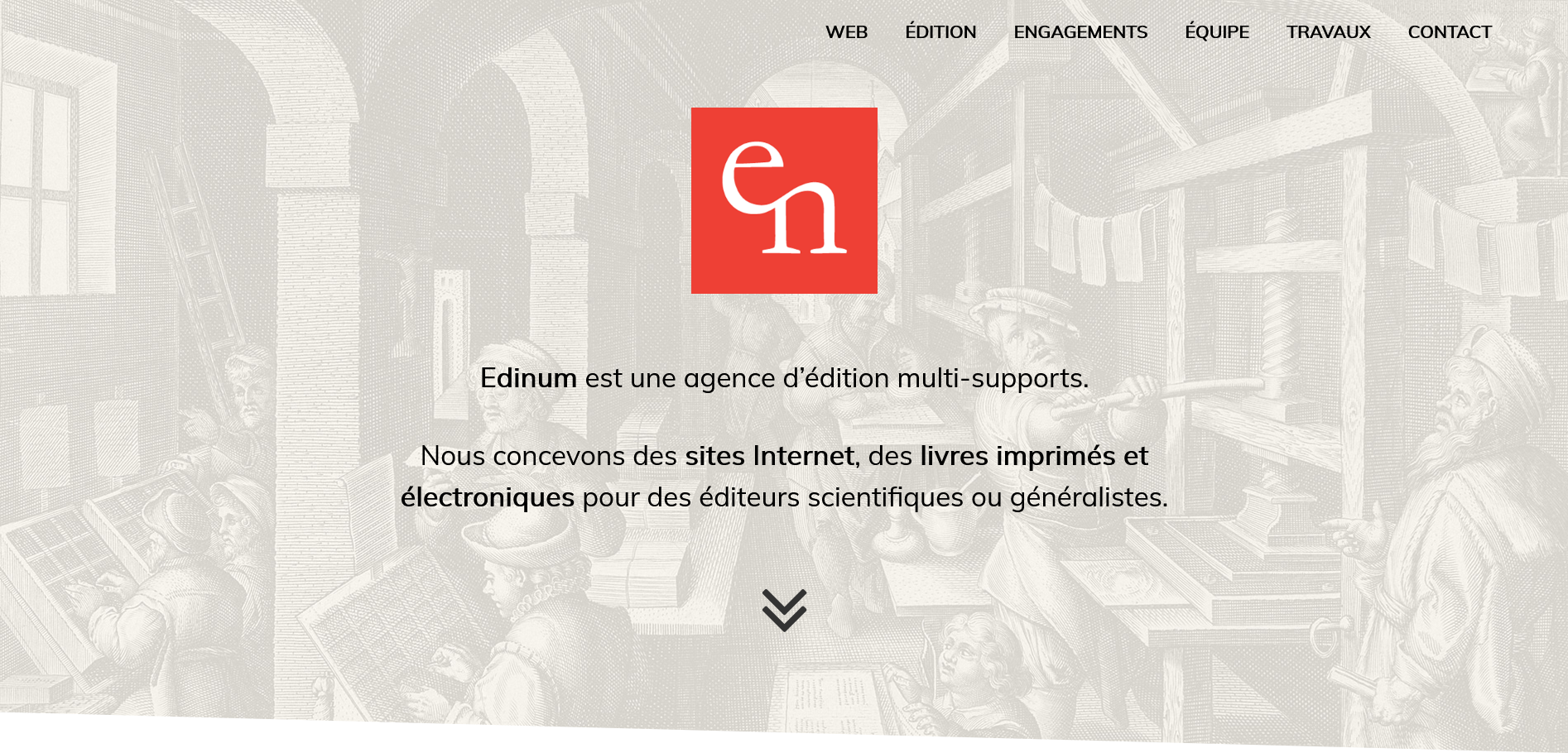 Copie d’écran du site du collectif Edinum